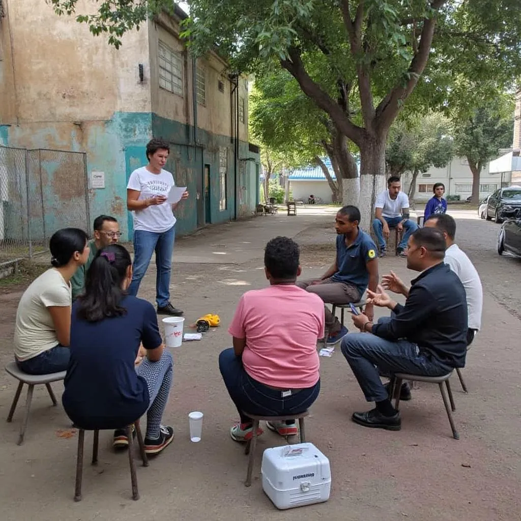 Programa comunitario en barrio vulnerable